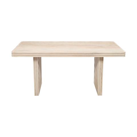 Hudson Carved Mango Wood Dining Table 6 Seater