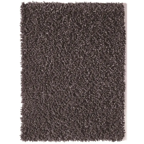 Maine Dark Grey Shaggy Pile Wool Rug - 80X150 cm - Rugs