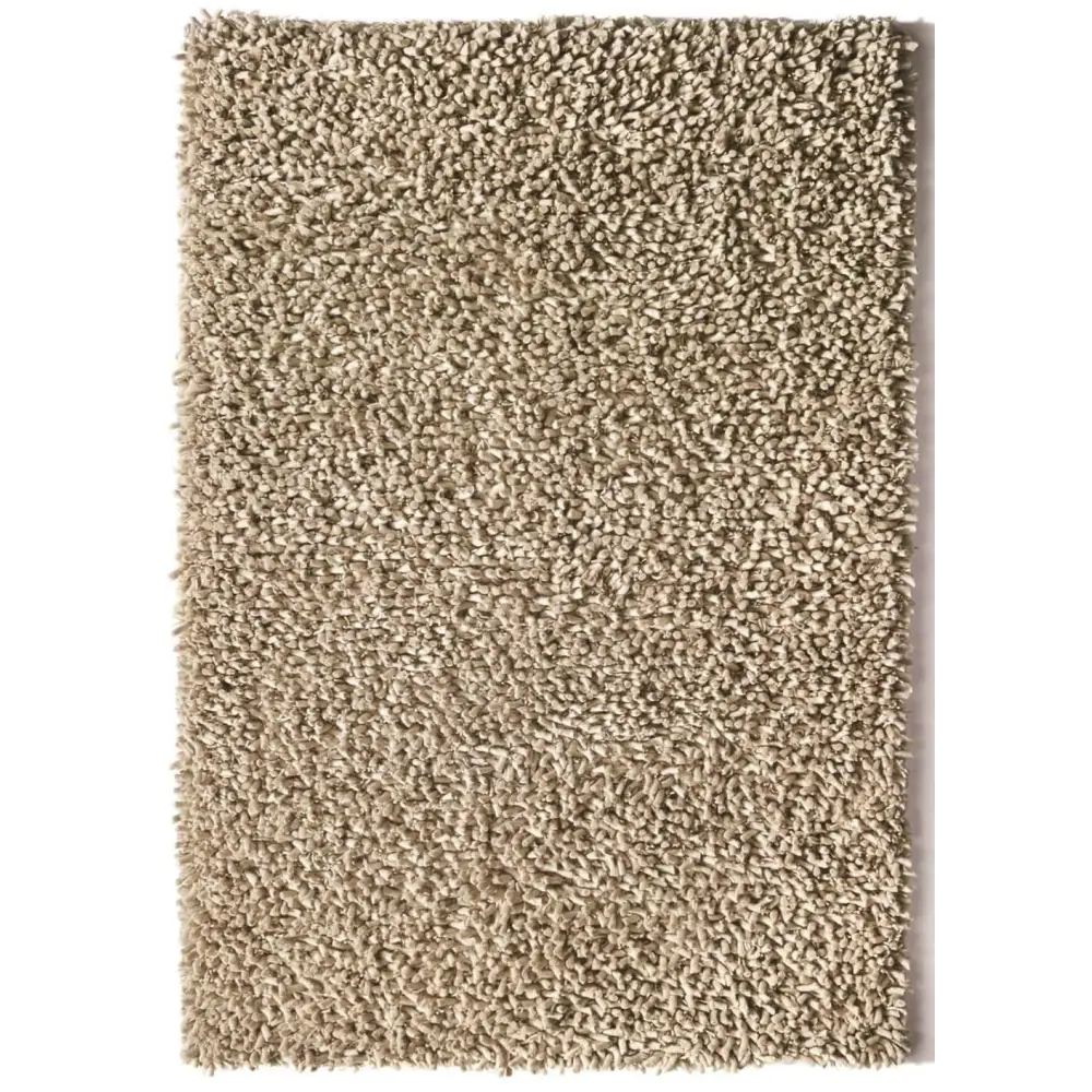 Maine Oyster Shaggy Pile Wool Rug - 120X170 cm - Rugs