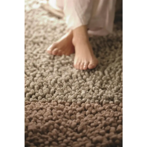 Maine Oyster Shaggy Pile Wool Rug - Rugs