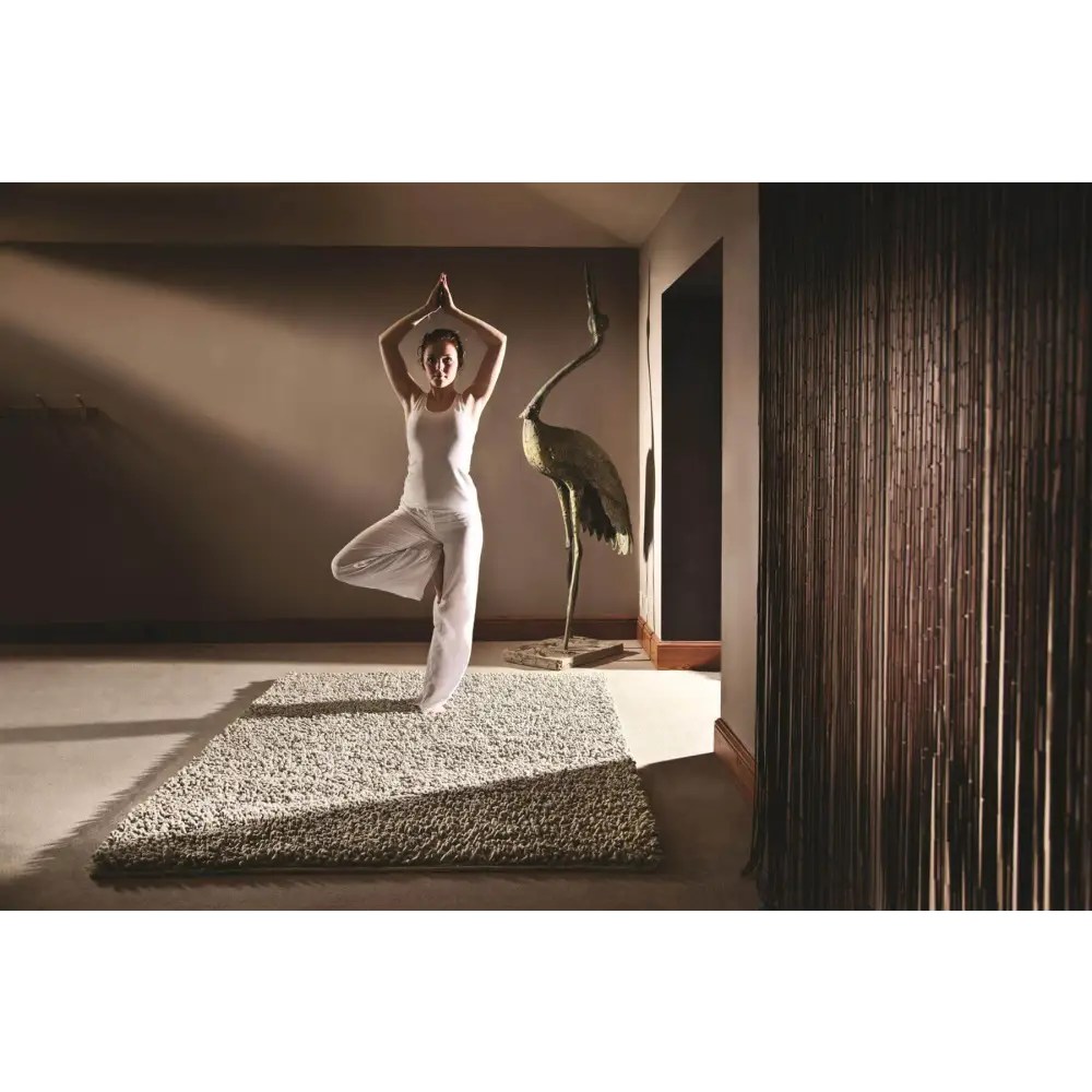 Maine Oyster Shaggy Pile Wool Rug - Rugs