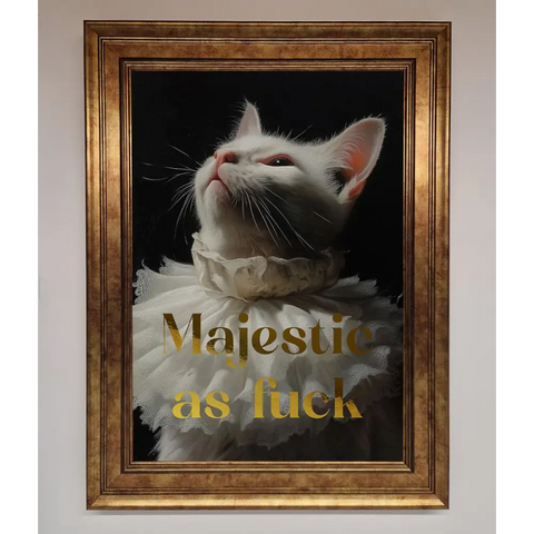 Majestic As Foil Print - B0 (100 x 141 cm) / Bronze - Framed Print