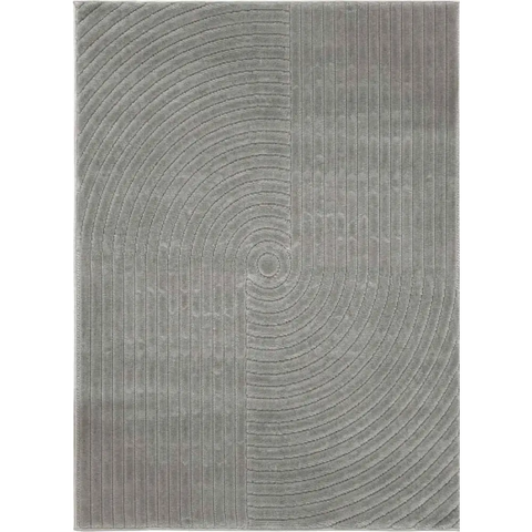 Malmo Knot Rug – Textured Striped Design - 120X170 cm / Grey - Rugs