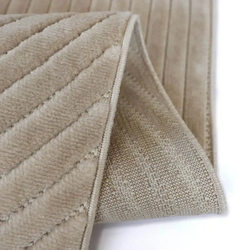 Malmo Knot Rug – Textured Striped Design - Rugs