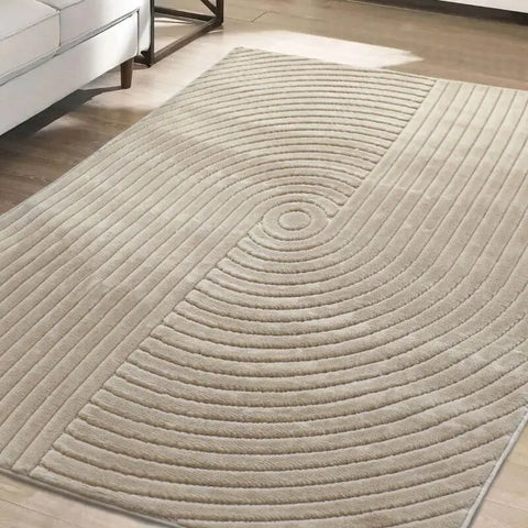 Malmo Knot Rug – Textured Striped Design - Rugs