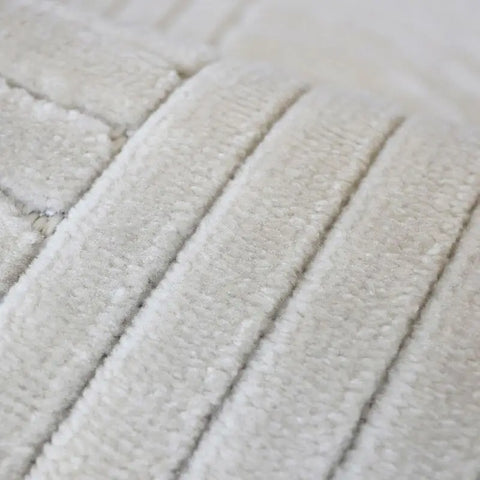 Malmo Knot Rug – Textured Striped Design - Rugs