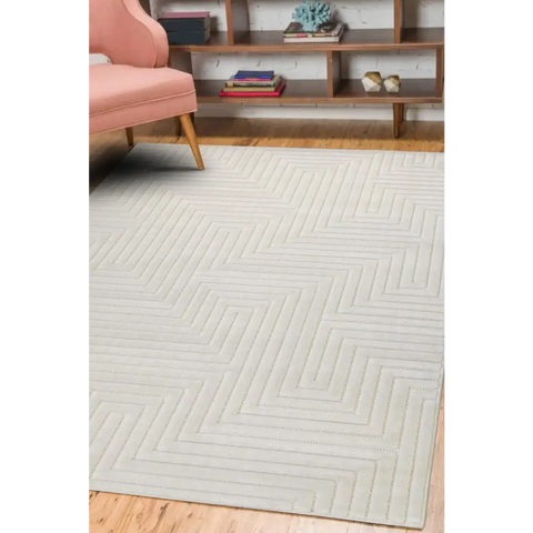 Malmo Maze Rug – Geometric 3D Textured Design - Rugs