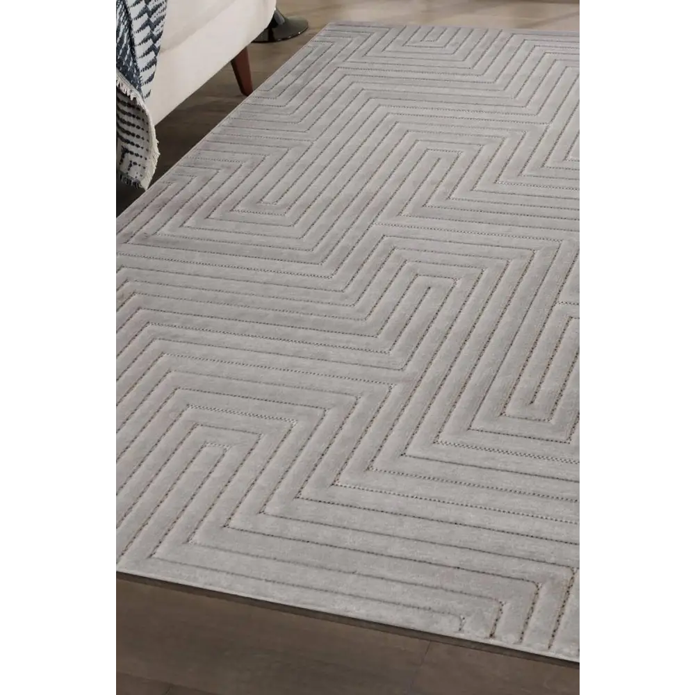 Malmo Maze Rug – Geometric 3D Textured Design - Rugs