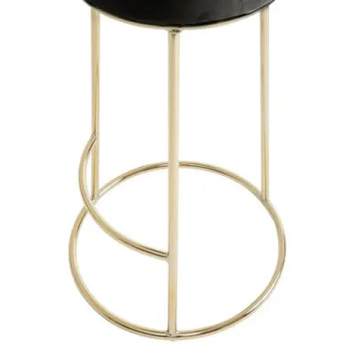 Manhattan Black Velvet Tall Bar Stool