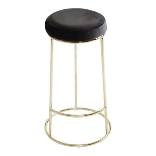Manhattan Black Velvet Tall Bar Stool