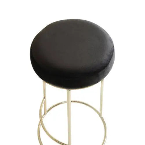 Manhattan Black Velvet Tall Bar Stool
