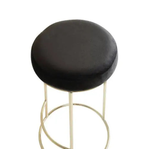 Manhattan Black Velvet Tall Bar Stool