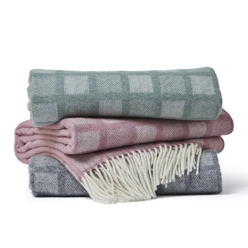 Manhattan Pure New Wool Throws - Throws & Blankets