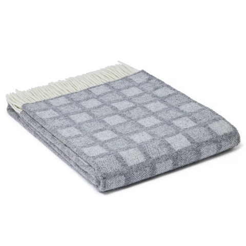 Manhattan Pure New Wool Throws - Dove Grey - Throws & Blankets