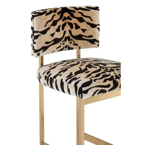 Manhattan Tiger Print Bar Stool