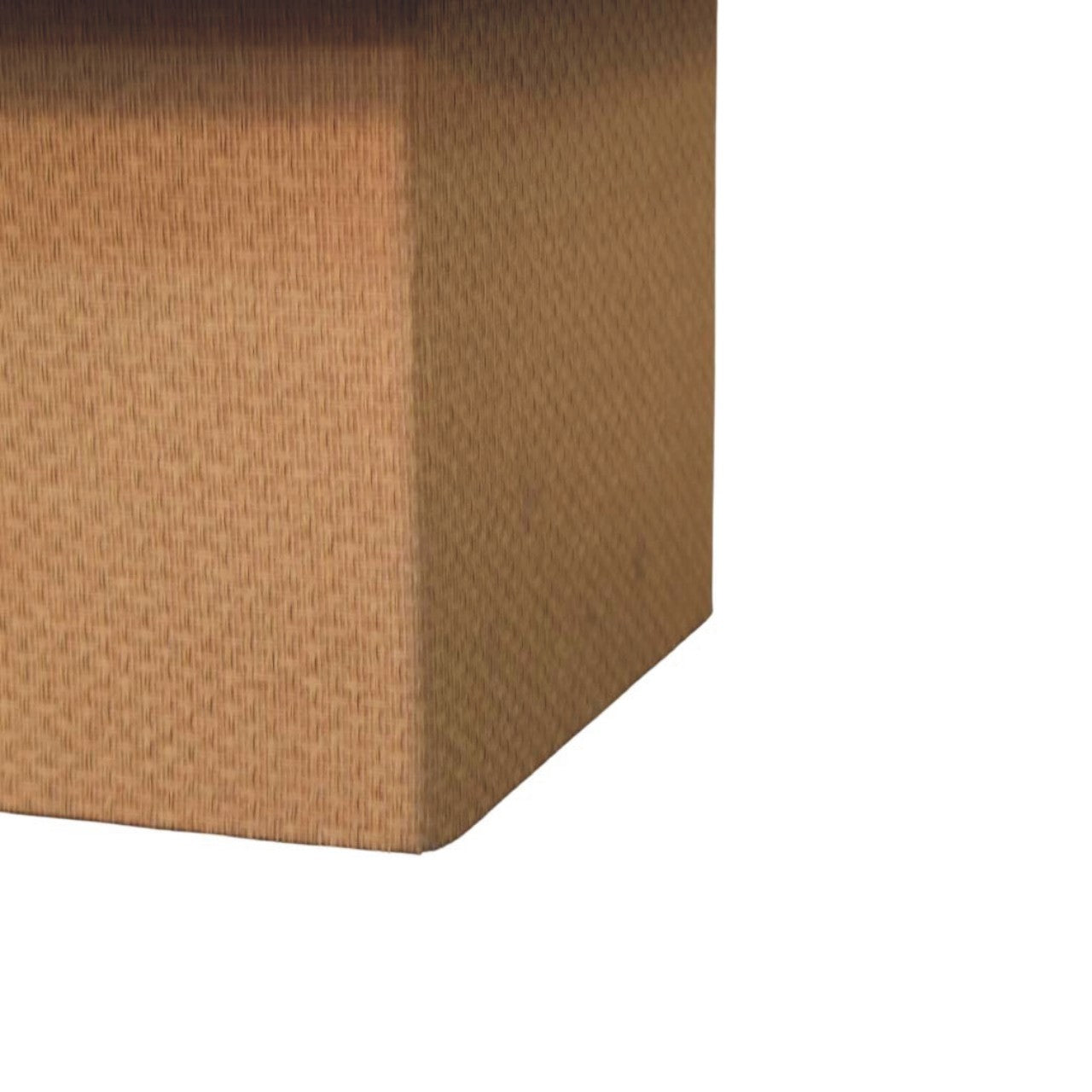 A brown corrugated cardboard box with textured surface for packaging marble top chatai coffee table