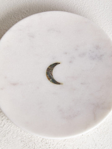 Marella White Marble Trinket Dish