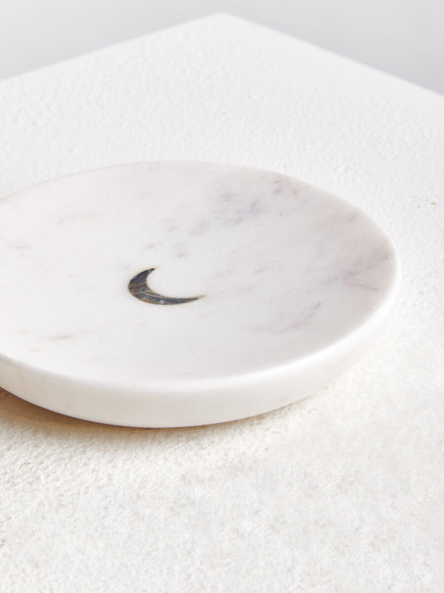 Marella White Marble Trinket Dish