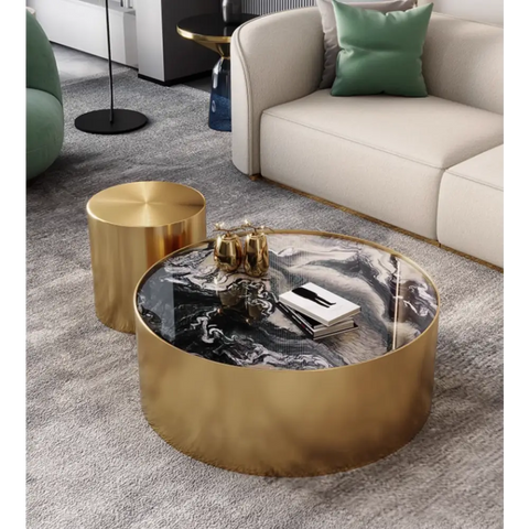 Mason Marble Coffee Table Set｜ DC Concept