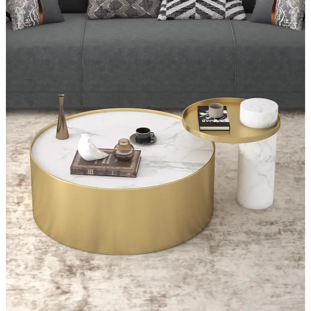Mason Marble Coffee Table Set｜ DC Concept