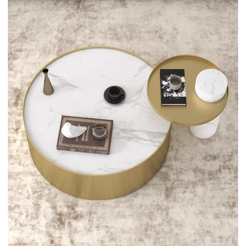 Mason Marble Coffee Table Set｜ DC Concept