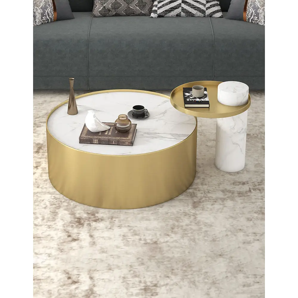 Mason Marble Coffee Table Set｜ DC Concept