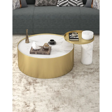 Mason Marble Coffee Table Set｜ DC Concept