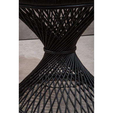 Mataram Black Finish Twisted Table