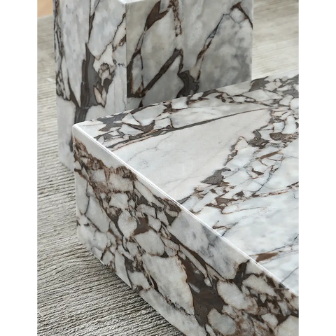 Matteo Square Coffee Table Marble White