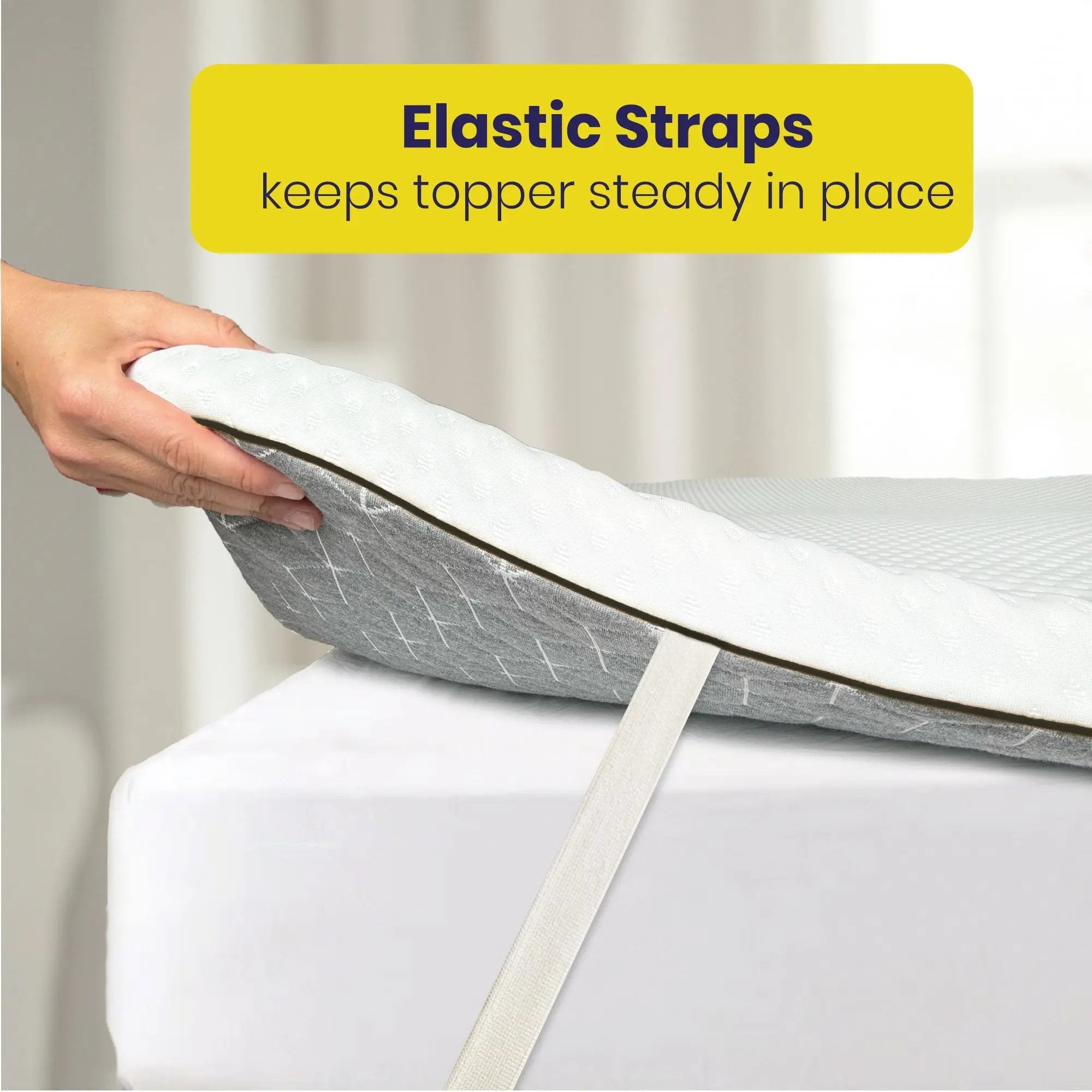 Brightr® Orthopedic Hard Mattress Topper Designed for People with Back Pain
