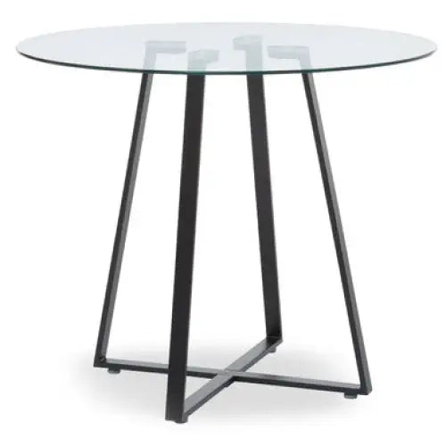 Metropolitan Matte Black Lattice Dining Table