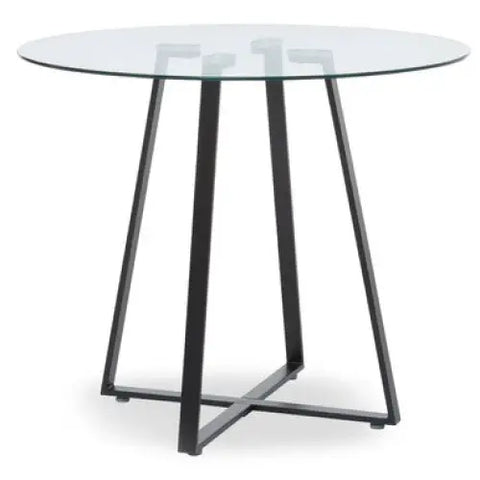 Metropolitan Matte Black Lattice Dining Table