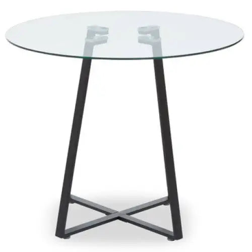 Metropolitan Matte Black Lattice Dining Table