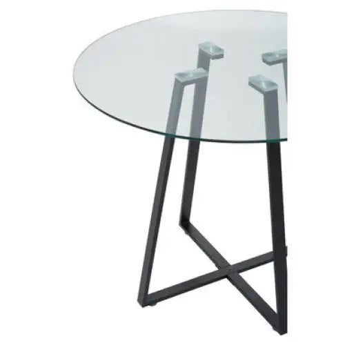 Metropolitan Matte Black Lattice Dining Table