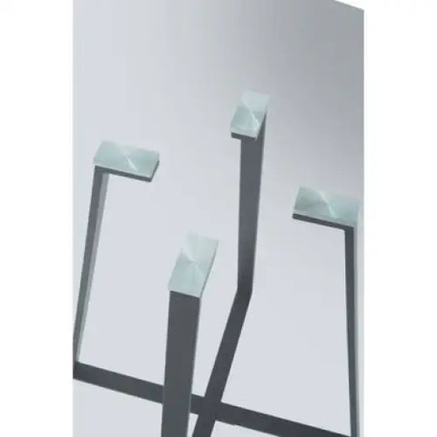 Metropolitan Matte Black Lattice Dining Table