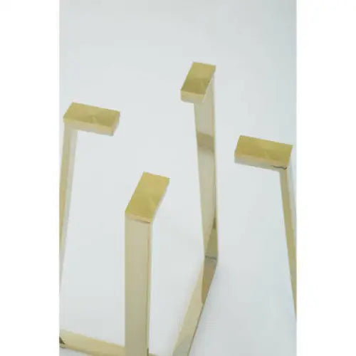 Metropolitan Round Gold Finish Dining Table