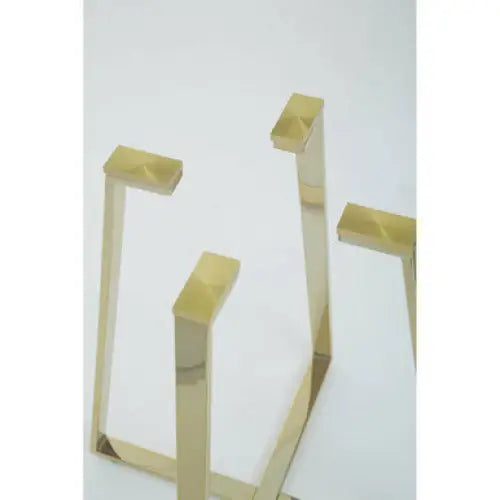 Metropolitan Square Gold Finish Dining Table
