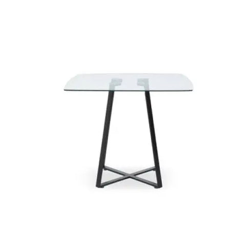 Metropolitan Square Matte Black Dining Table