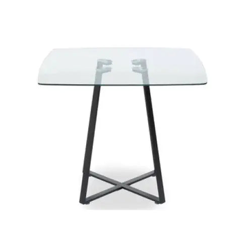 Metropolitan Square Matte Black Dining Table