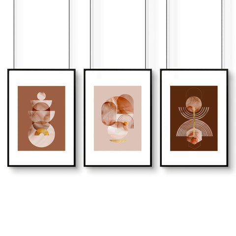 Prints for office | set of 3 framed wall art prints