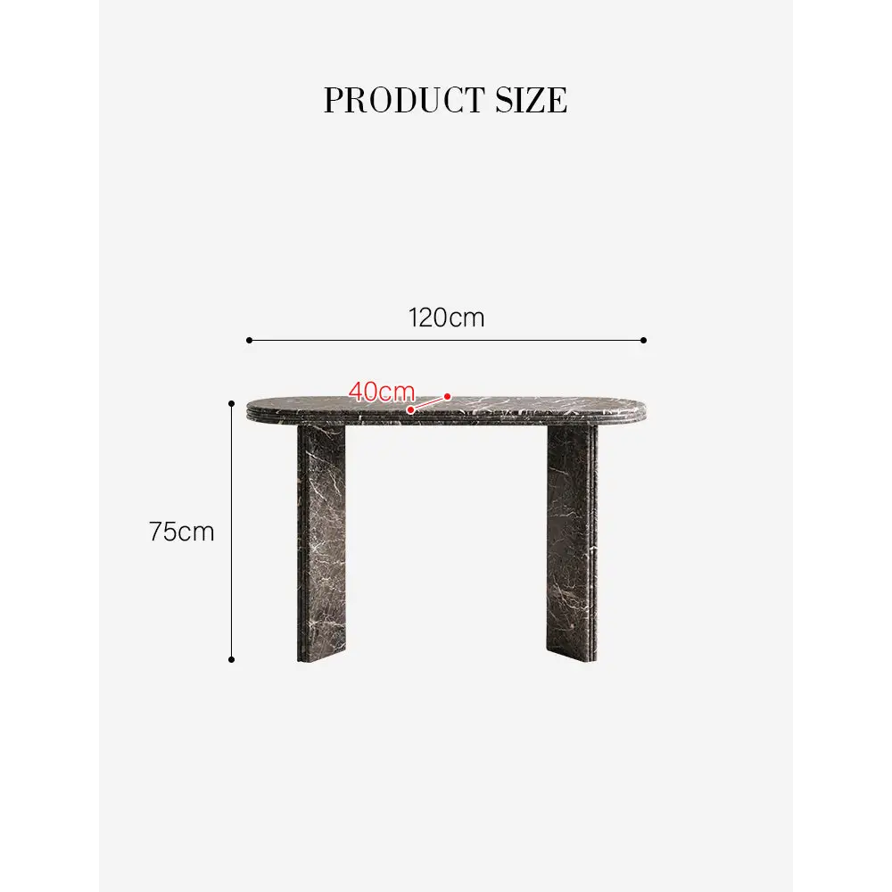 Midnight Luxe Console Table Marble