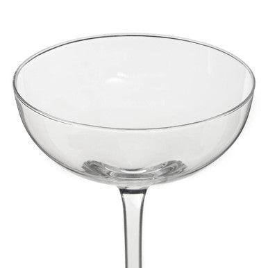 Clear glass coupe cocktail glass with slender stem in mila set of 2 cocktail glasses 300ml perfect for cocktails