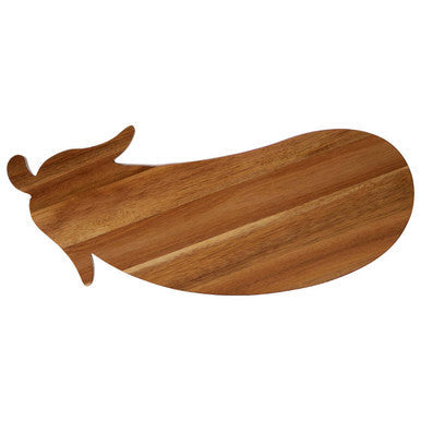 Wooden cutting board shaped like an aubergine with aubergine design chopping style for serving and prep use