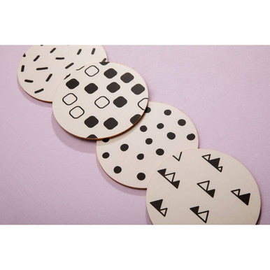 Mimo Set Of 4 Eclectic All Sorts Coasters