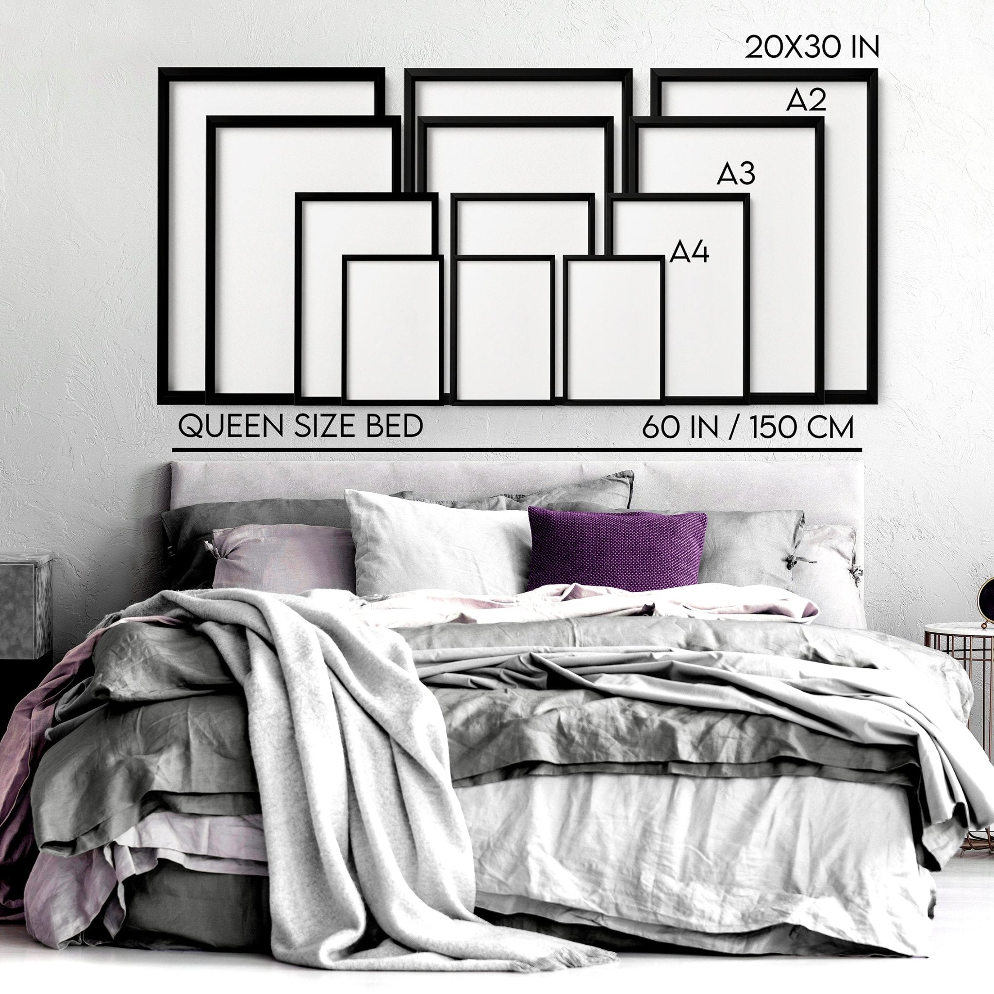 Minimalist Decor Bedroom | Set of 3 Sculpture Wall art Prints