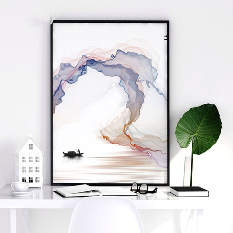 Minimal wall art | set of 3 Japanese wall art