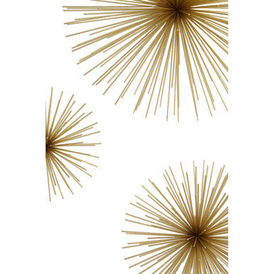 Mirano Set Of 3 Gold Finish Starburst Wall Decor