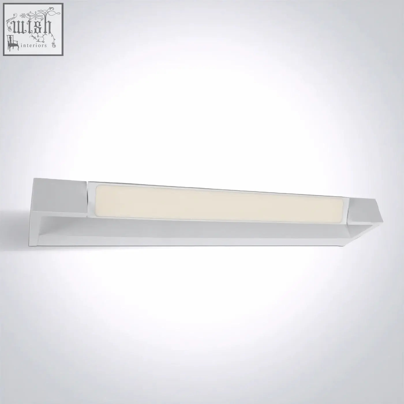 Modern white led wall sconce mirror lights adjustable 38118c with sleek rectangular design frosted glass diffuser 18w led fitting