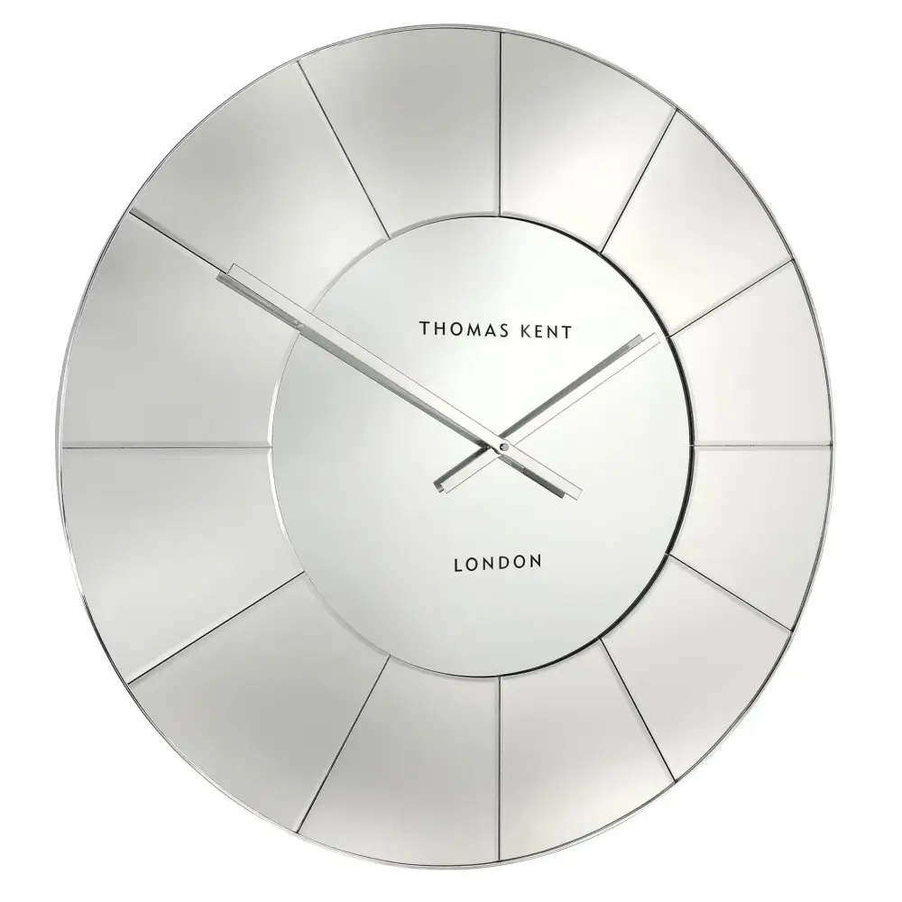 Mirrored Grand Round Clock - clock
