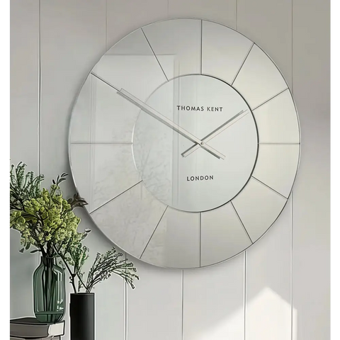 Mirrored Grand Round Clock - clock